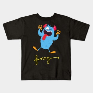 Funny and Cute Monster Kids T-Shirt